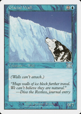 1x Glacial Wall - LP - 6th Edition - SPARROW MAGIC - mtg
