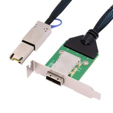 Cablecy External Mini SAS SFF-8088 Male to SFF-8088 Female Extension Cable PCBA