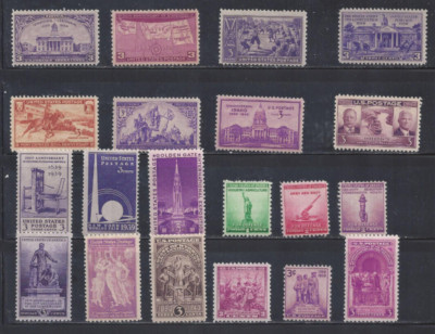 Vintage Lot of  Mint- NH- 1938 1939 1940 Year Sets Scott 835-838 852-858 894-902