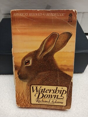Watership Down Richard Adams Avon Paperback 1975 Fantasy Fairy Tales Rabbits 