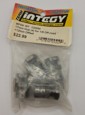 Team Integy 17mm Hub Set +12mm Offset for 1/8th Scale Off Road Buggy Truggy