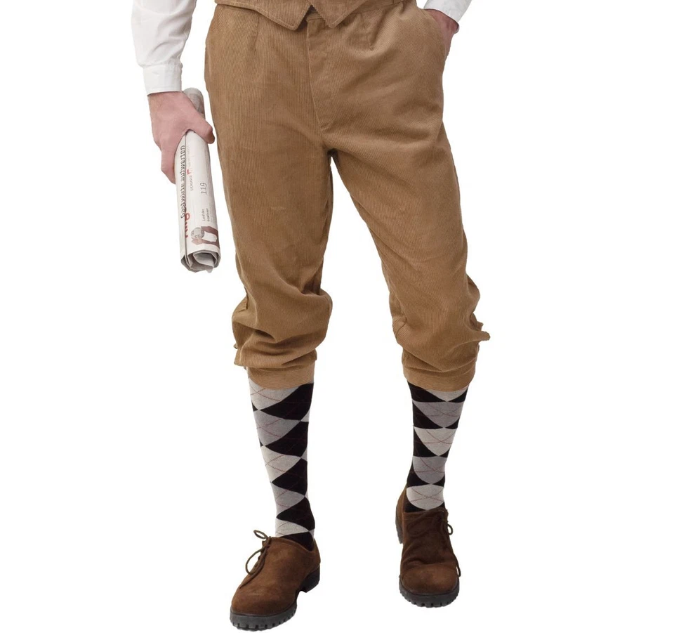 ORLOB KARNEVAL Knickerbocker Hose braun 40er Jahre für Herren Gr. 46-60 Kostüm-Zubehör Karneval