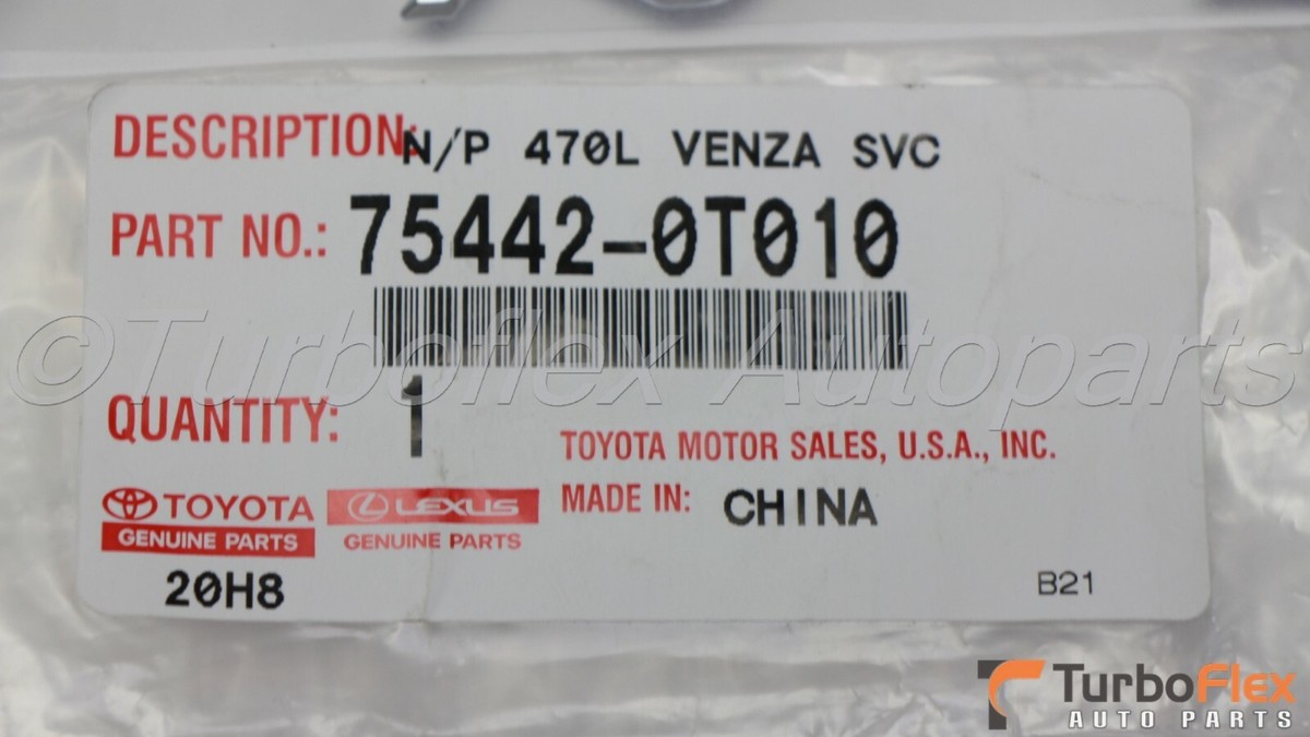 2009-2016 Venza Emblem Letters for Toyota for sale online | eBay