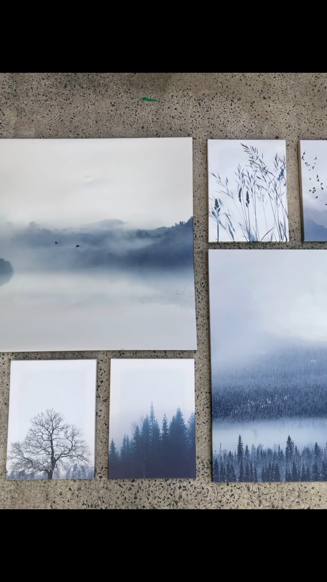 large printed ikea landscape paintings on canvas blue GRÖNBY