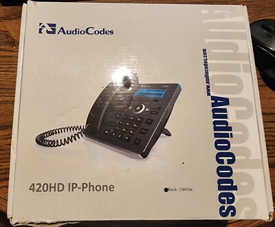 Genuinie AudioCodes 420HD IP Phone Black
