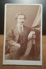 Seated Man with Beard / 1873 CDV Eugène Carpot Saint Pierre France