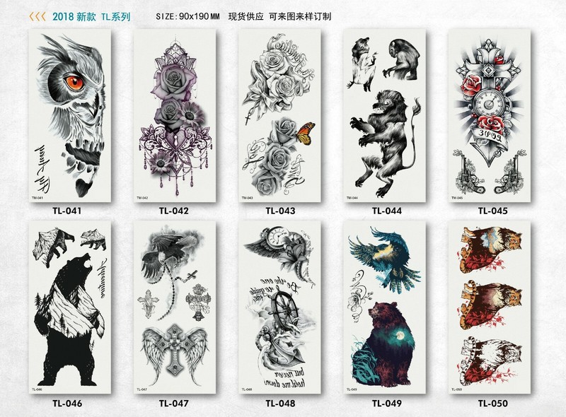 8 X Kids Tattoo Sticker Waterproof Body Temporary Tattoos Stickers US 