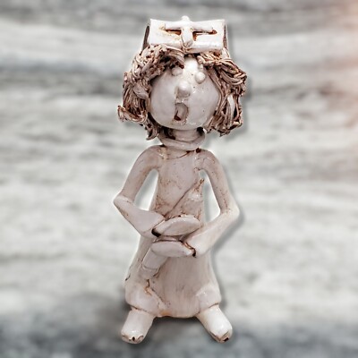 Dino Bencini Nurse Italian Artisan Pop Art Clay Sculpture Nurse