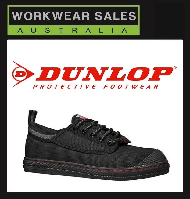 MENS DUNLOP VOLLEY SAFETY STEEL CAP BLACK COLOUR Workboots