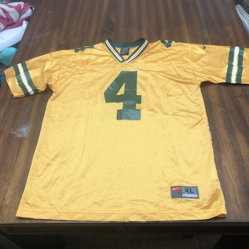 Vintage Nike Team Green Bay Packers Brett Favre Jersey Mens Size XL 90