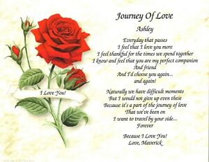 CUSTOMIZED "Journey of Love" POEM For Valentine's Day ...