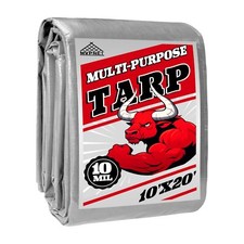 Tarp Heavy Duty 10x20ft Waterproof Tarps10mil Uv ResistantMultipurpose Silver...