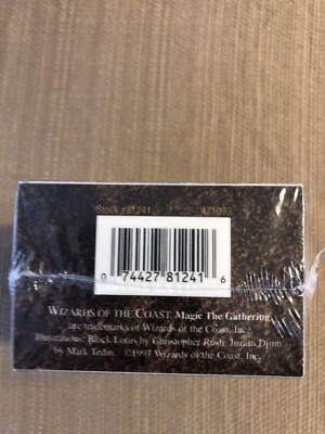 ULTRA PRO 1997 BLACK LOTUS DECK BOX W/75 SLEEVES FACTORY SEALED | eBay