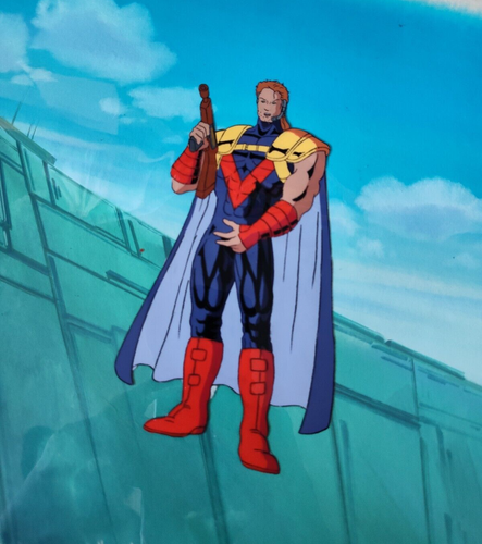 MARVEL FANTASTIC FOUR PRODUCTION ANIMATION CEL HAND PAINTED X MEN FABIAN CORTEZ - Bild 3 von 9