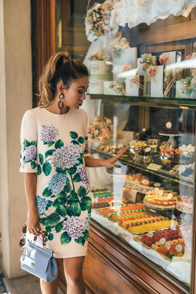 Dolce and top gabbana hydrangea dress