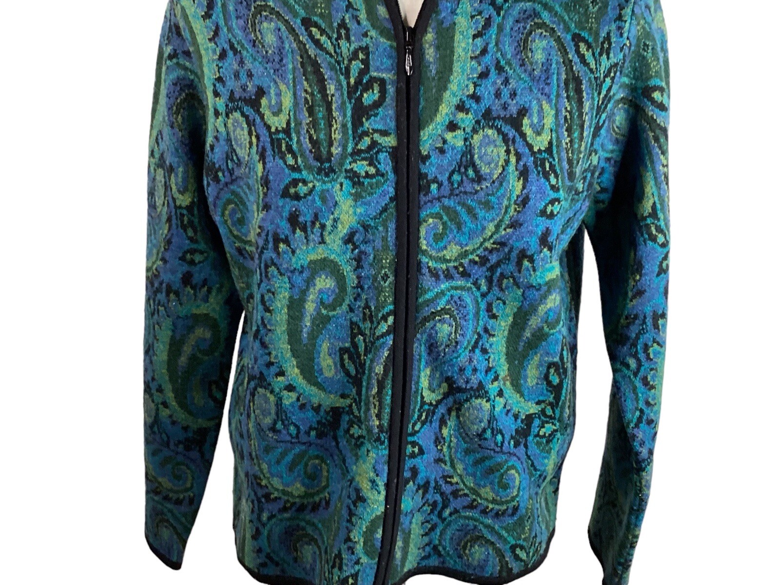 Pendleton Multicolored Full Zip Jacket 100% Wool … - image 5