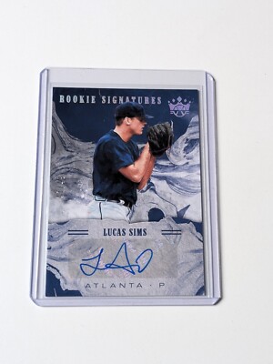 Panini Diamond Kings 2018 Lucas Sims Braves Rookie Signatures RC Auto MLB/49