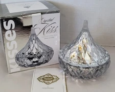 Hersey's Crystal Kiss Covered Candy Dish By Shannon (Godinger) in Box