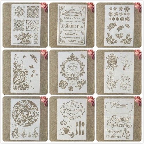 French Words Template Stencils - DIY Crafts Wall Arts Painting Scrapbook Stencil - Picture 3 of 21