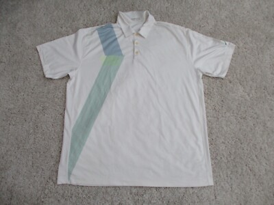 Nike Golf Polo Shirt Adult XXL XX Large Off White Dry Fit Lightweight Rugby  Mens