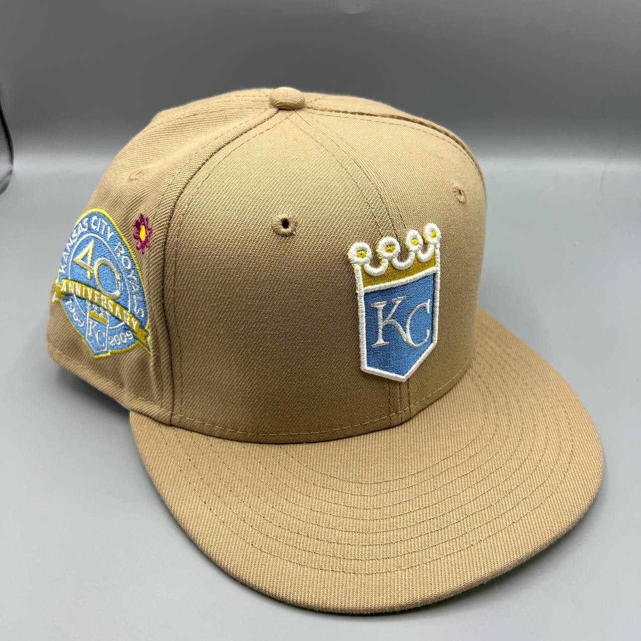 Kansas City Royals Hat Men 5/8 Brown Yellow 59Fifty New Era MLB