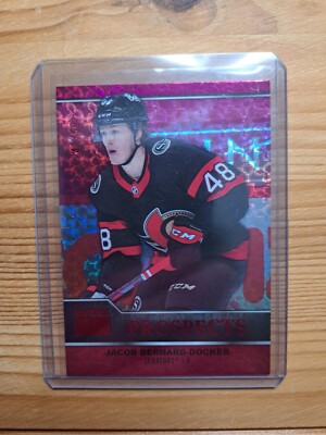 2021-22 UD Skybox Premium Prospects Rubies Jacob Bernard-Docker #PP-18 48/50