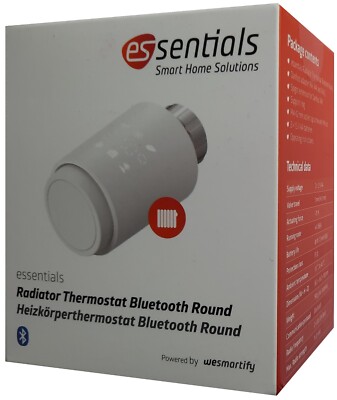 Essentials Heizkörperthermostat Round  mit Bluetooth