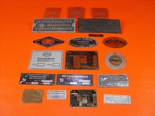 alte Schilder Firmenschilder Plaketten Reichenbach i.V. Sammler Deko