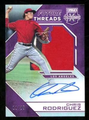2016 Elite Extra Chris Rodriguez Future Threads Silhouette Auto /25 FX1055