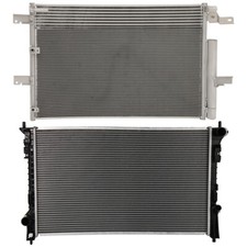 Radiator & AC Condenser Cooling Kit For 2011 2012 2013 2014 Ford Edge 3.5L 3.7L