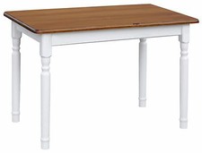 Esstisch Küchentisch Tisch MASSIV KIEFER HOLZ weiß honig Landhausstil - NEU