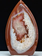 Carnelian Freeform Teardrop Ornament Tower Quartz Crystal Gemstone Mineral