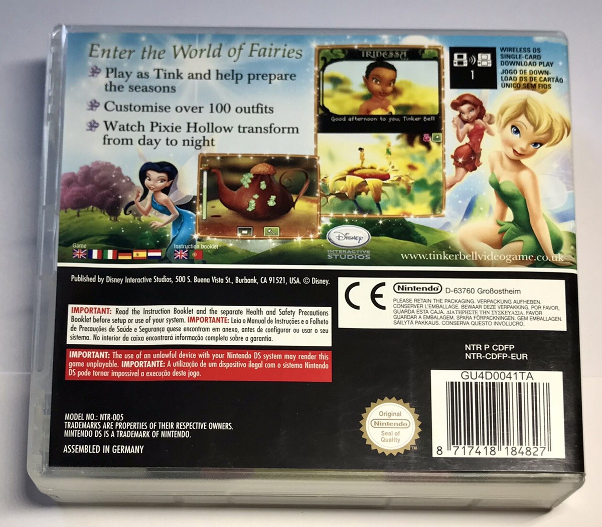 Nintendo DS, Disney Fairies TinkerBell Game PEGI 3+ Compatible