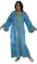Moroccan Wedding Gown Caftan Kaftan Long Dress Abaya Tackchita Middle East