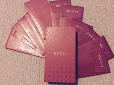 Gucci 12 Red invitation money envelopes 100 authentic red packets