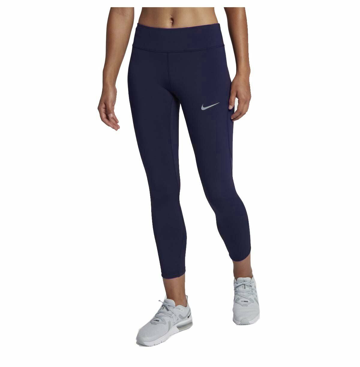 Nike Women's 21” Power Epic Run Crop Tights Purple Size XS