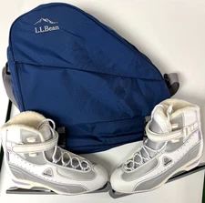 Jackson Ultima Softec Womens/Girls Figure Skates Size 8 in LL Bean Skate Bag