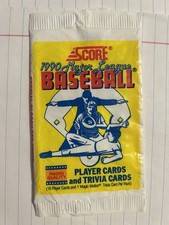 1990 Score wax pack wrapper (no cards)- Complete Your Collection