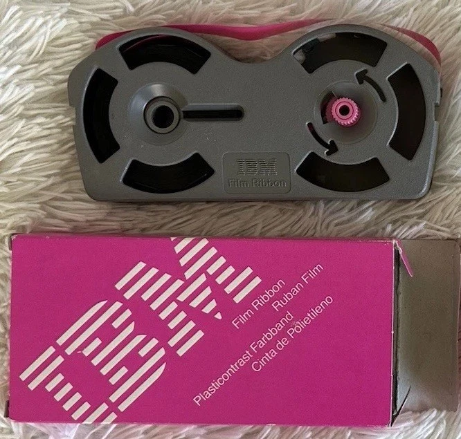 Vintage IBM Carbon Film Ribbon Black Set of 2 Made in France #1136390 - Image 2 of 4