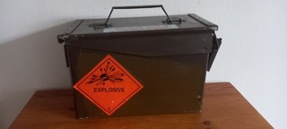 Ex Military Explosives Box. Empty Box No Contents Included See Photos No Reserve
