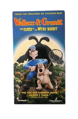 Wallace & Gromit VHS The Curse of the Were-Rabbit 2006 Tape Dreamworks Rare