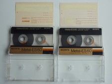 2x SONY Metal-ES 60 IEC TYPE IV Metall MC Cassetten  +TRAUMZUSTAND kpl. getestet