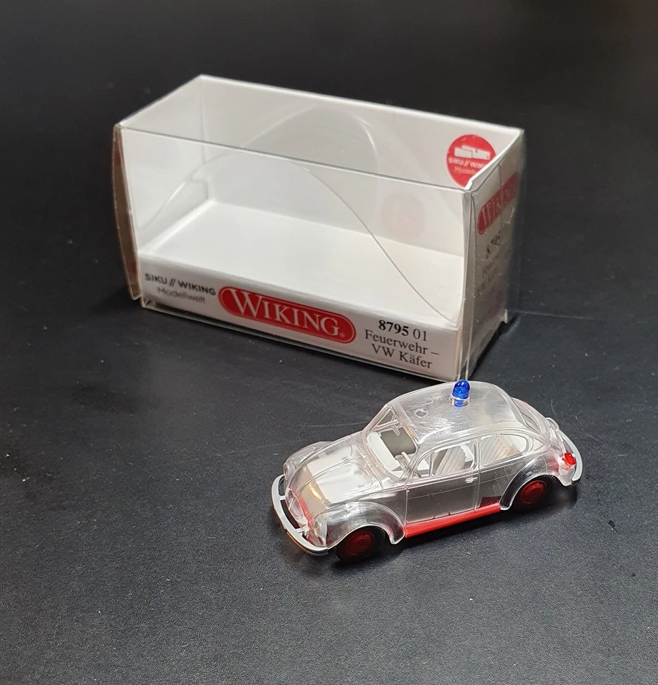Wiking Modellwelt VW Beetle fire services transparent #879501 1:87 OVP mb - Image 2 of 4