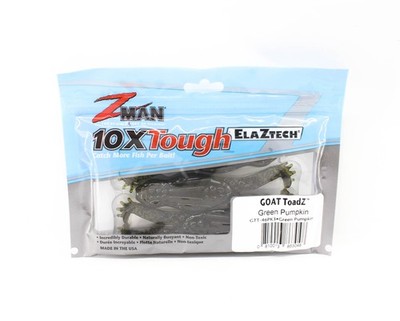 Zman Soft K�der Goat ToadZ 4 Zoll 3/Pack Green Pumpkin (3048)