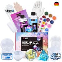 Epoxidharz Set AnfäNger 500Ml Harz GießEn Set Mit Formen Und Gl