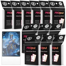 1200 Pack Card Sleeves Clear, Perfect Fit Inner Sleeves Ideal for Double-slee...