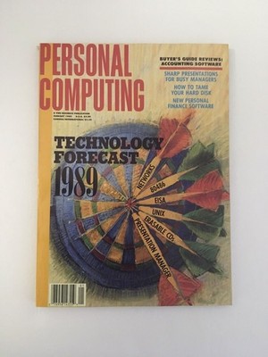 Personal Computing JAN 1989 back issue COMPUTER magazine - Tech Forecast Guide