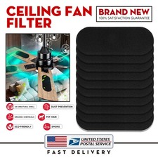 10Sheets 10"x3.5" Ceiling Fan Filters - Charcoal Ceiling Fan Filters for Blades