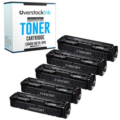 OSI 5-Pack Replacement 067H Printer Toner Cartridges for Canon i-SENSYS LBP631Cw