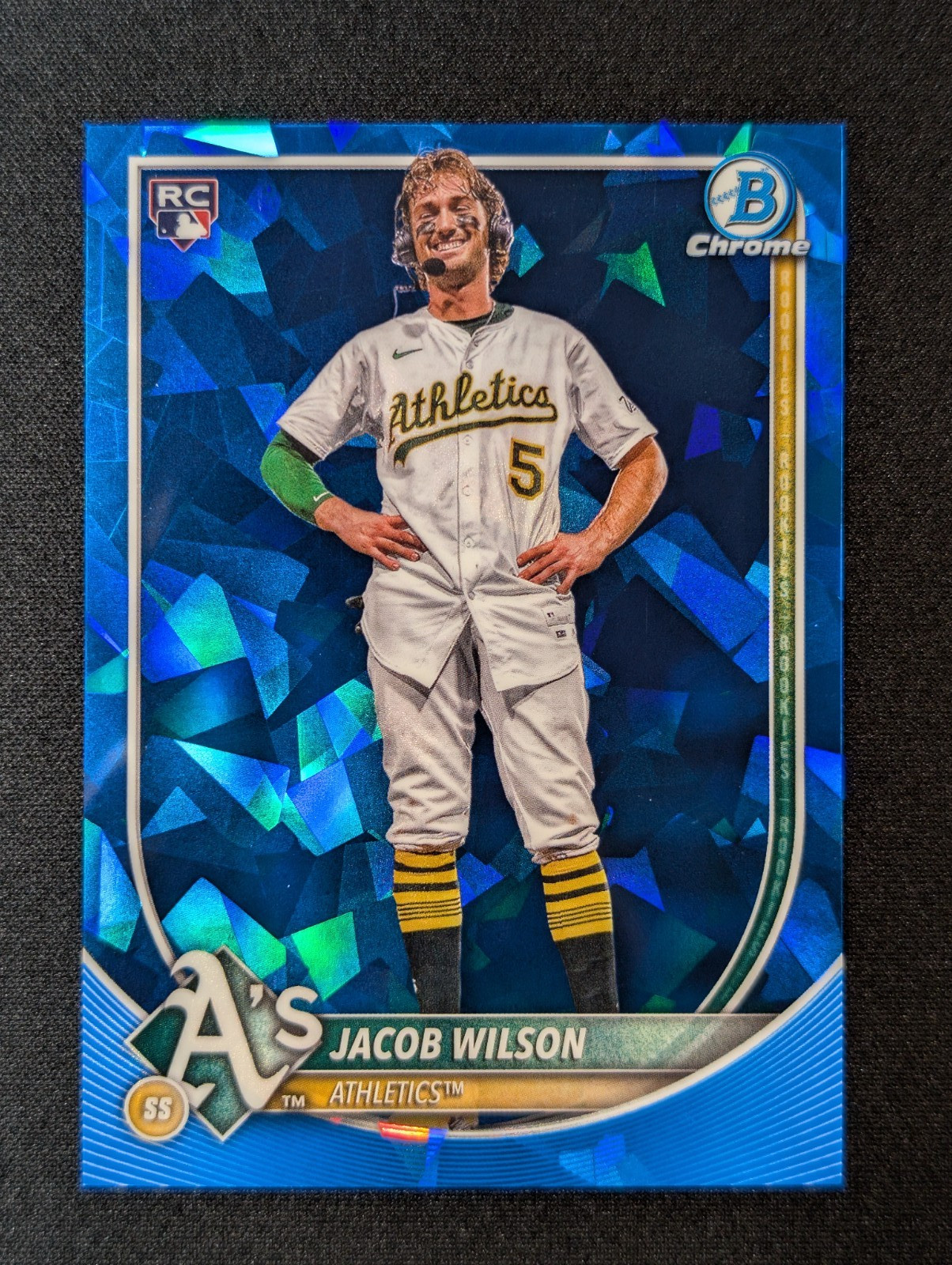 2025 Bowman Chrome Sapphire Image Variation SP Jacob Wilson Athletics RC #1